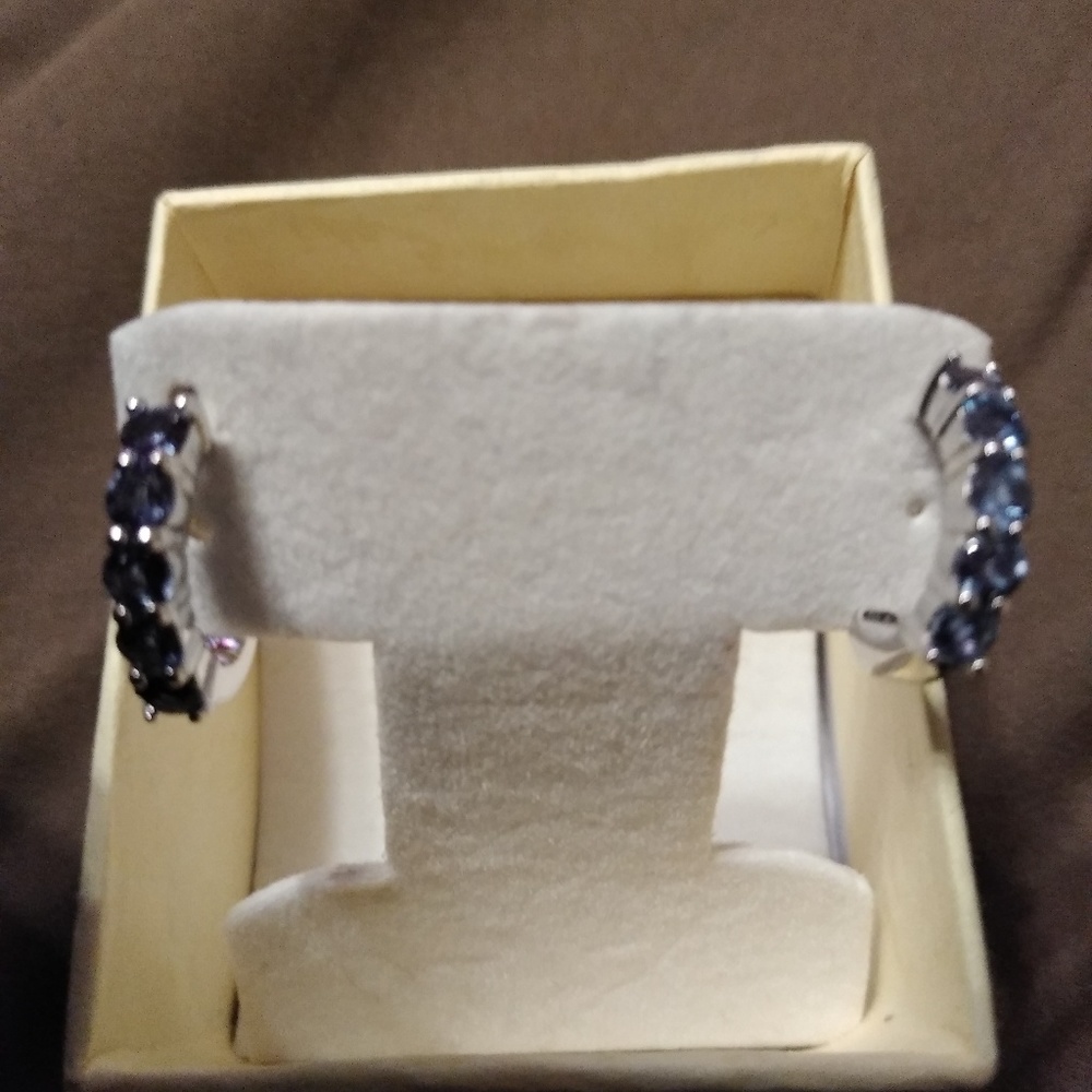 1.65 ctw Russian alexandrite j hoop earrings